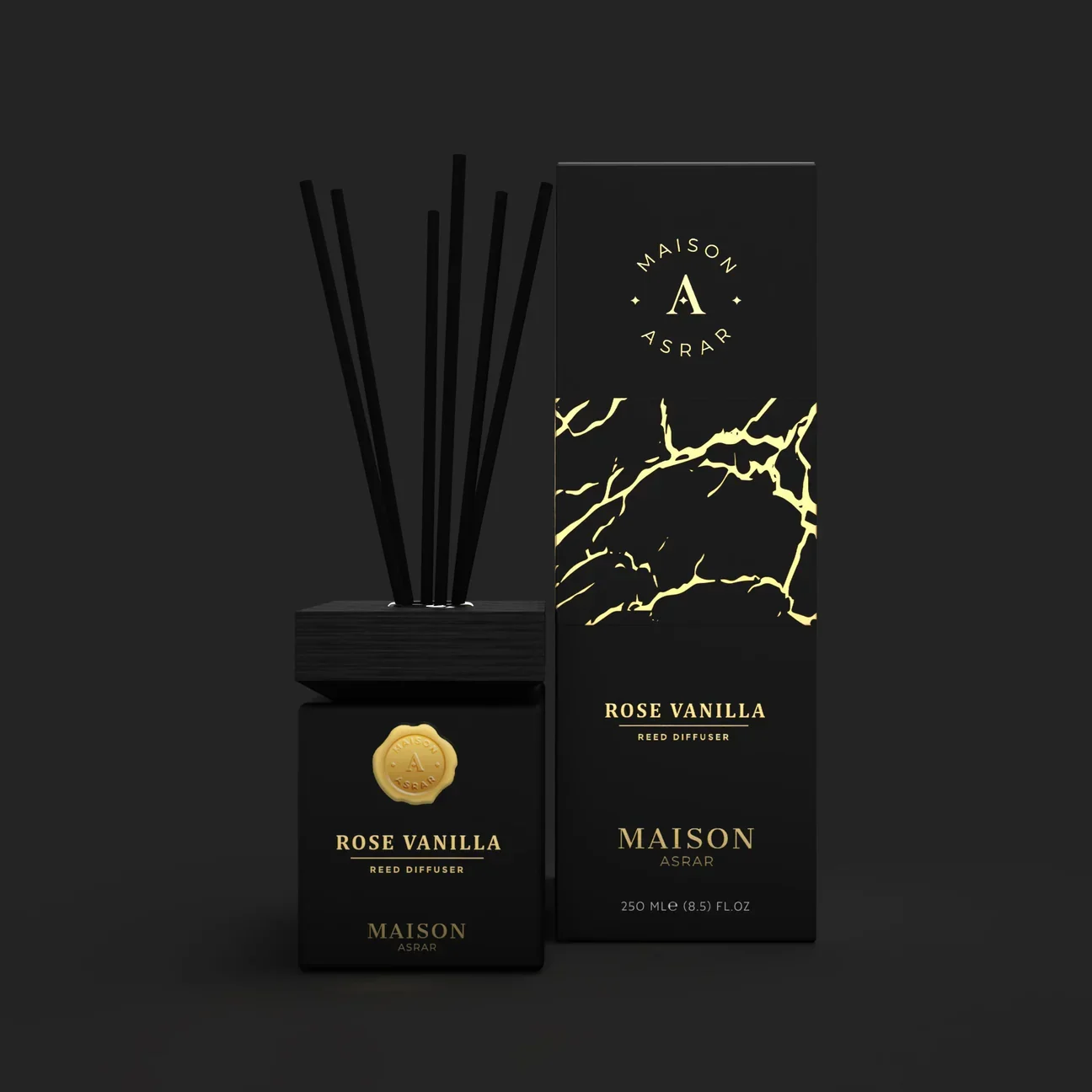 Elevate Your Space with Rose Vanilla Reed Diffuser 250ml - Image 2
