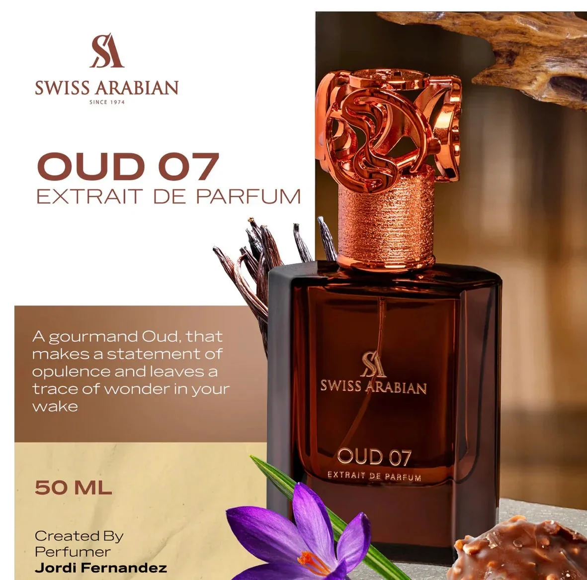 Oud 07 EDP 50ml - Experience Luxurious Gourmand Oud - Image 3