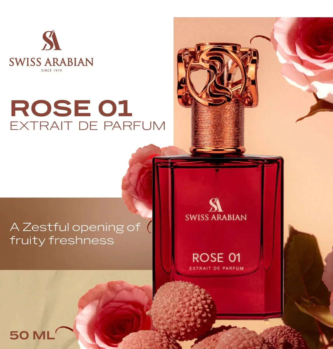 Rose 01 EDP Perfume - Luxurious Floral Experience - Image 3