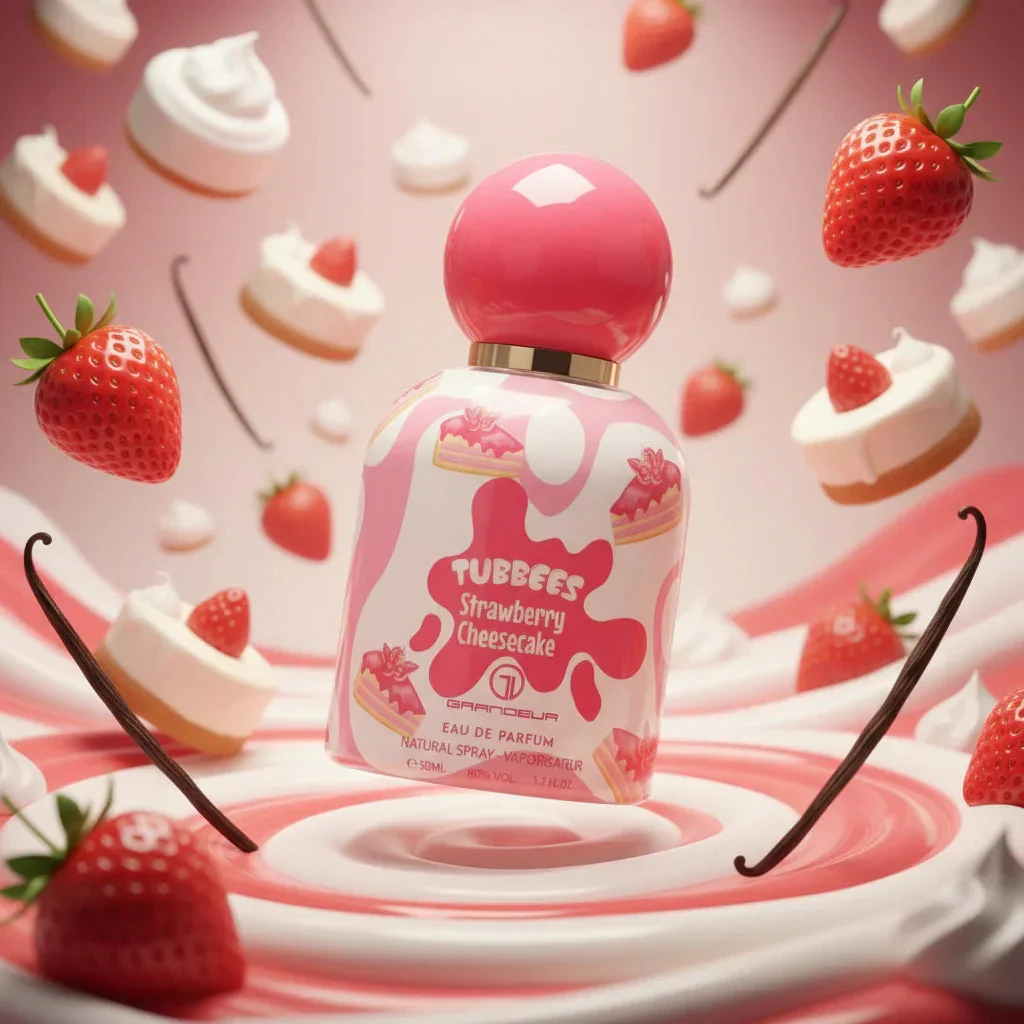 Indulge in TUBBEES Strawberry Cheesecake 50ml EDP Luxury - Image 2