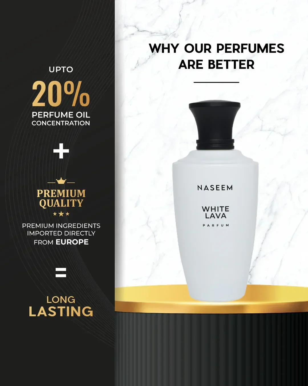 White Lava: Elegant Alcohol-Free Fragrance 100ml - Image 3